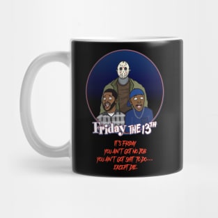 Friday the 13th Crossover Featuring Craig, Smokey, and Jason V2 Mug